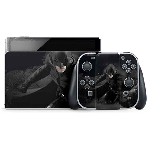 DC Comics Batman The Dark Knight Action pose Nintendo Switch OLED (2021) Skin